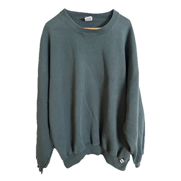 Russell Athletic Other - Vintage Russell Athletic Sweatshirt XXL Crewneck Green Mens Pullover Fleece